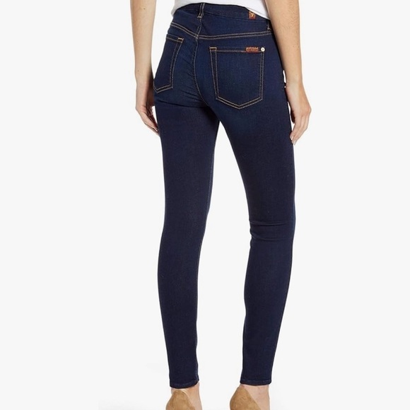 7 For All Mankind Ankle Gwenevere size 25 dark‎ wash casual jeans - Picture 1 of 8